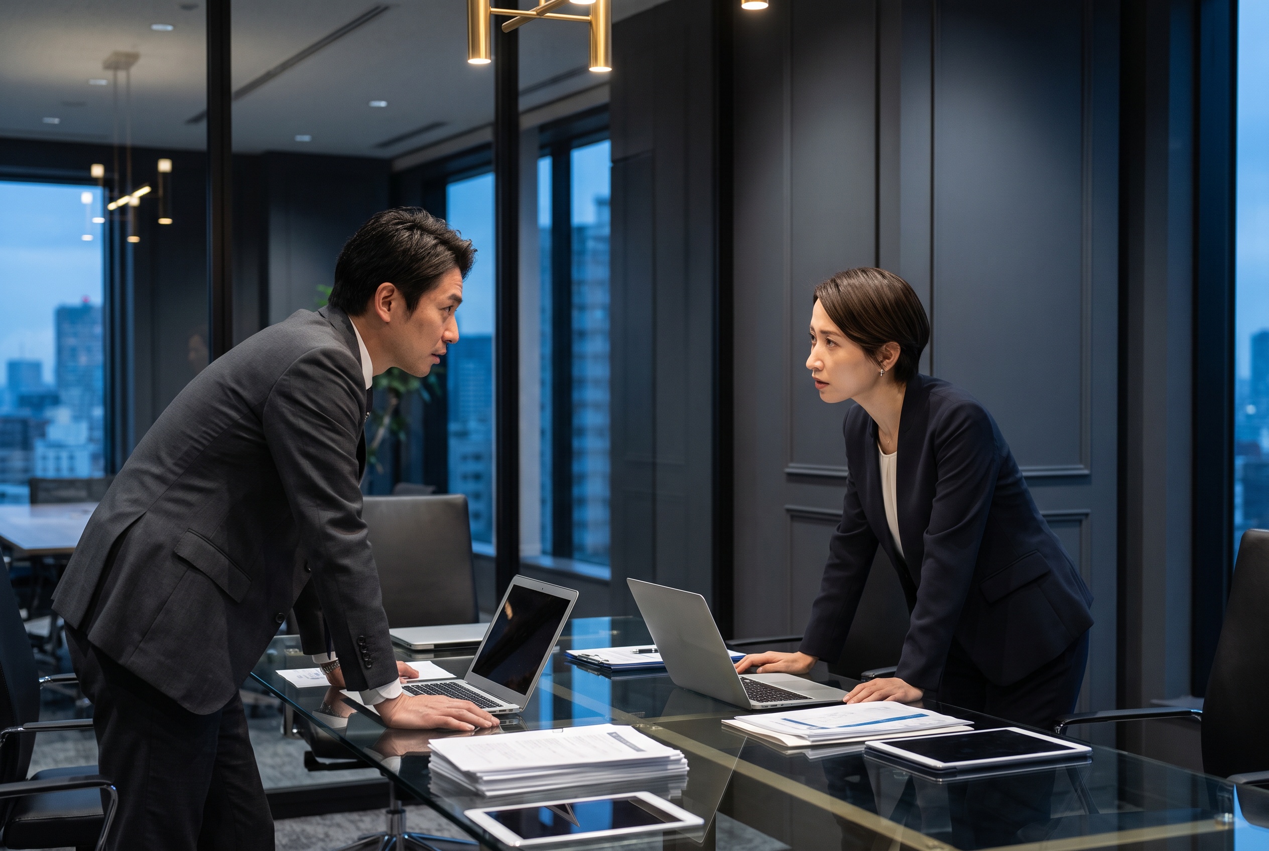 法人営業の商談風景